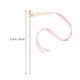thumbnail image 3 of 10pcs Pink Wedding Delicate Ribbon Streamers Fairy Stick Cheer Props Party Supplies Favors With Golden Bell, 3 of 3