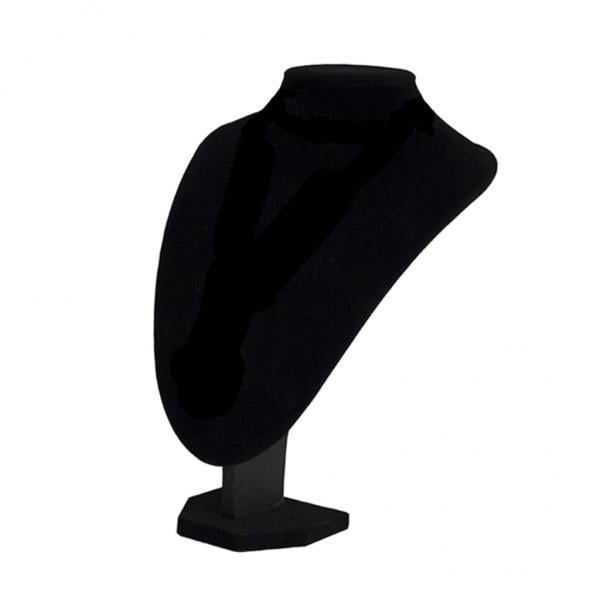 Collar 2x Colgante Pantalla Soporte Soporte de Soporte Rack Elegantemente Estable 29x21x18 Negro Zulema Collar Pantalla Maniquí