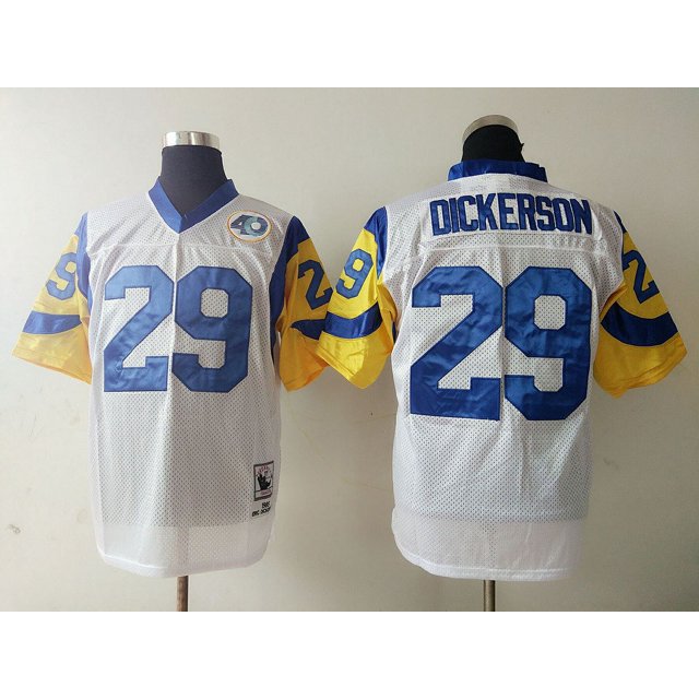 Rams Football Jersey Jersey Legend Second Generation Retro Embroidery Training Game Uniform Team Uniform Short Sleeve T-Shirt Mesh