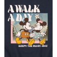 thumbnail image 3 of Disney - Mickey And Minnie A Walk A Day - Men's Crew Fleece Sweatshirt Sweatshirt, 3 of 5