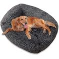 thumbnail image 1 of 2026 Plush Donut Dog Bed, Square Dog Bed Calming Pet Dog Bed, Anti Anxiety Cat Dog Bed Cuddler, 1 of 5