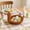 S, variant on Rattan Woven Storage Basket, Chicken Shaped Fruit Wicker Bread Basket Food Serving Basket Decorative Snack Bowl Easter Egg Basket for Home Kitchen