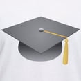thumbnail image 3 of CafePress - Gray Graduation Cap Women's V Neck T Shirt - Womens Cotton V-Neck T-shirt, 3 of 4
