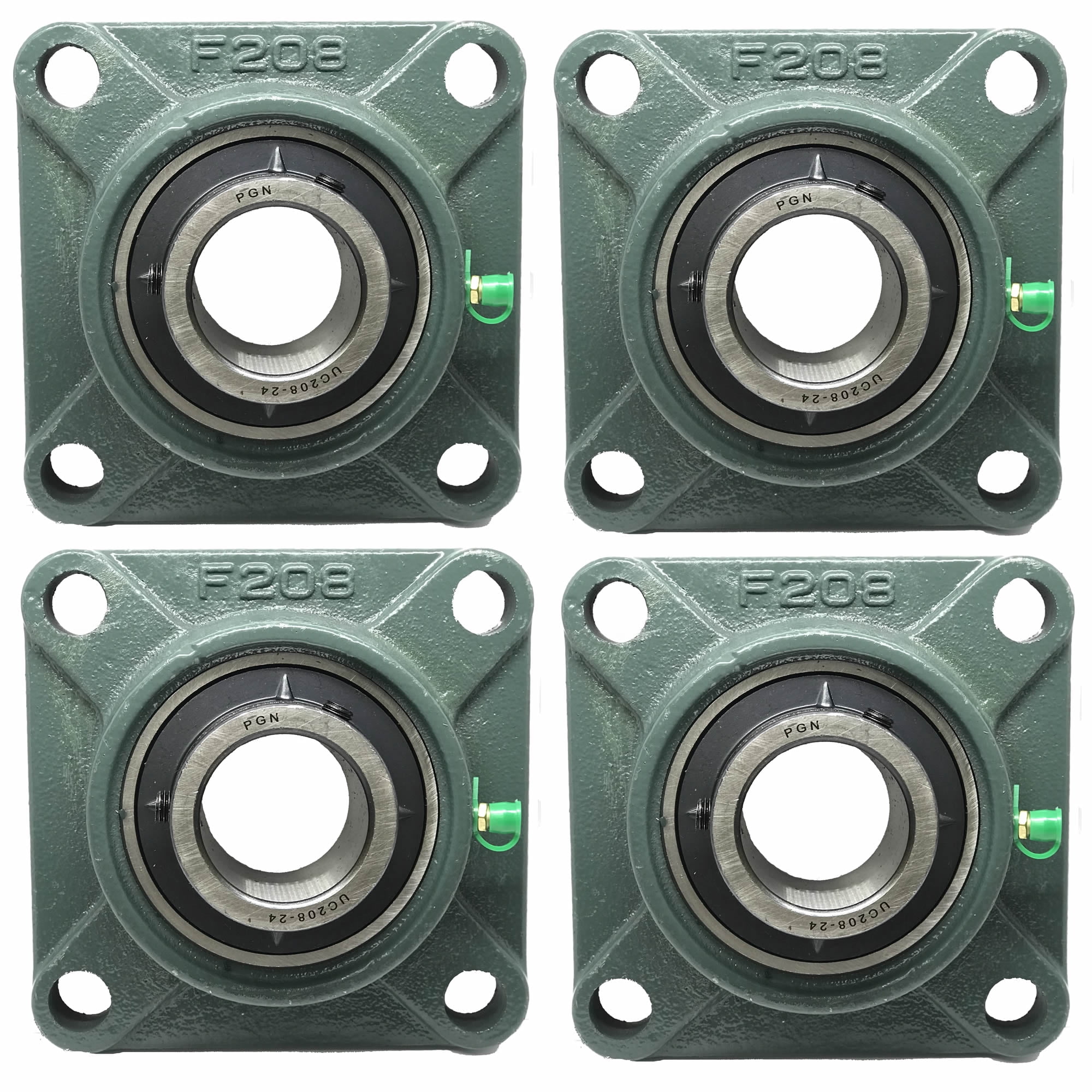 PGN UCF20824 Pillow Block Square Flange Mounted Bearing 11/2" Bore