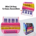 thumbnail image 2 of Accordion,With Buckle Musical Buckle Musical Button Musical Button Hand-eye Abs Material With 24-key Material With Buckle Rusuo Qisuo Dsfen Siuke Buzhi, 2 of 7