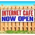 thumbnail image 1 of Internet Cafe Now Open 13 oz Vinyl Banner With Metal Grommets, 1 of 4