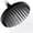 Matte Black-2.5 GPM, variant on 6 Inch Rainfall Shower Head Chrome 1.8 GPM 2 Spray Settings Adjustable Angle Bathroom Replacement