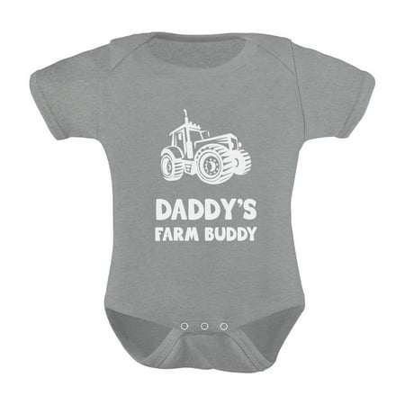 

Tstars Boys Gifts for Dad Father s Day Shirts Daddys Farm Buddy Cute Farmers Babies Gift Best Gift for Dad Cool Baby Bodysuit