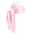 thumbnail image 1 of Versatility At Best Silky Durag With Hip Hop Long Tail For All Occasions Wide Range Pink, 1 of 8