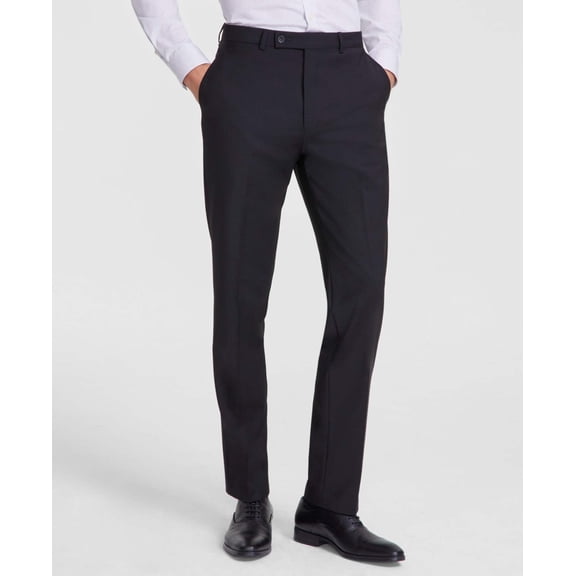 Calvin Klein Men's Slim-Fit Wool-Blend Stretch Suit Pants