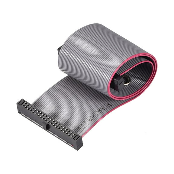 IDC Wire Flat Ribbon Cable FC/FC Female Connector A-type 40Pins 1.27mm Pitch 20cm Long