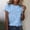A04, variant on Women's Printed Summer Blouse Casual Short Sleeve Top Under 10