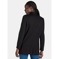 thumbnail image 4 of Time and Tru Women's Ponte Knit Blazer, Sizes XS-XXXL, 4 of 5