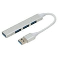 thumbnail image 2 of Mini concentrador USB portátil de aleación de aluminio de 4 puertos USB 3.0 para unidades flash y discos duros móviles, 2 of 12