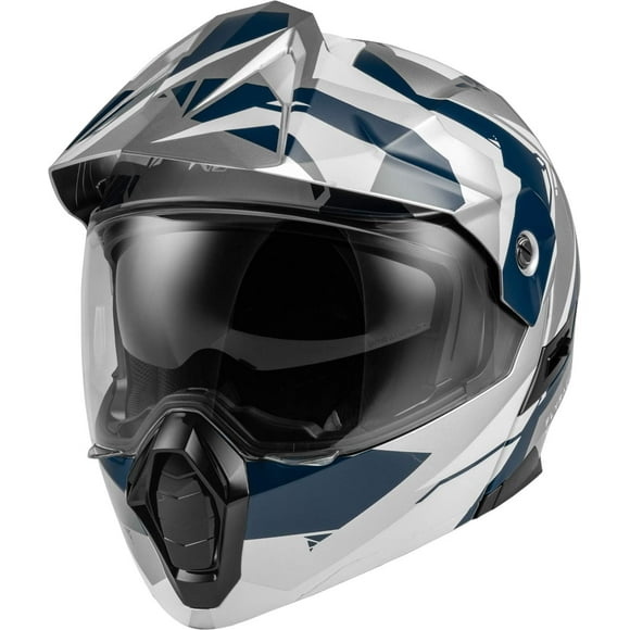 FLY Racing Adult Odyssey Summit Helmet (Navy/Grey/White, X-Large) ECE/DOT FMVSS 218 Approved