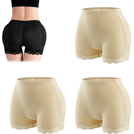 

DanceeMangoos Hipenhance Detachable Padded Sculpt Wear Hip Padded Hip Enhancer Shapewear Butt Lifter Panties for Women (S 3Beige)