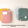 thumbnail image 4 of Tablet Sleeve Bag Laptop Pouch Soft Computer Handbag Notebook Keyboard Storage Zipper Closure Mouse Organizer Business Pink 11inch, 4 of 7