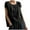 Black, variant on cfhntfmh Womens Summer Tops Trendy Cap Sleeve Crewneck Basic Blouses Comfy Solid Color Casual T Shirts