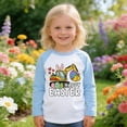 thumbnail image 2 of Aihuaihua Toddler Boys Easter Shirts Bunny Graphic Long Sleeve Crew Neck Raglan T-Shirt Funny Rabbit Tops, 2 of 6