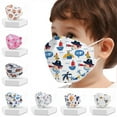 50PCS Children's KN95 Face Mask 4Ply Facial Masks 3D Designs Kids KF94