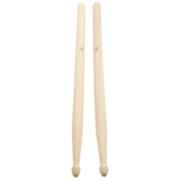 BEADCEST Wood Sticks 2Pcs Drumsticks for Drum Set Walnut Wood Durable 5A Style 16In