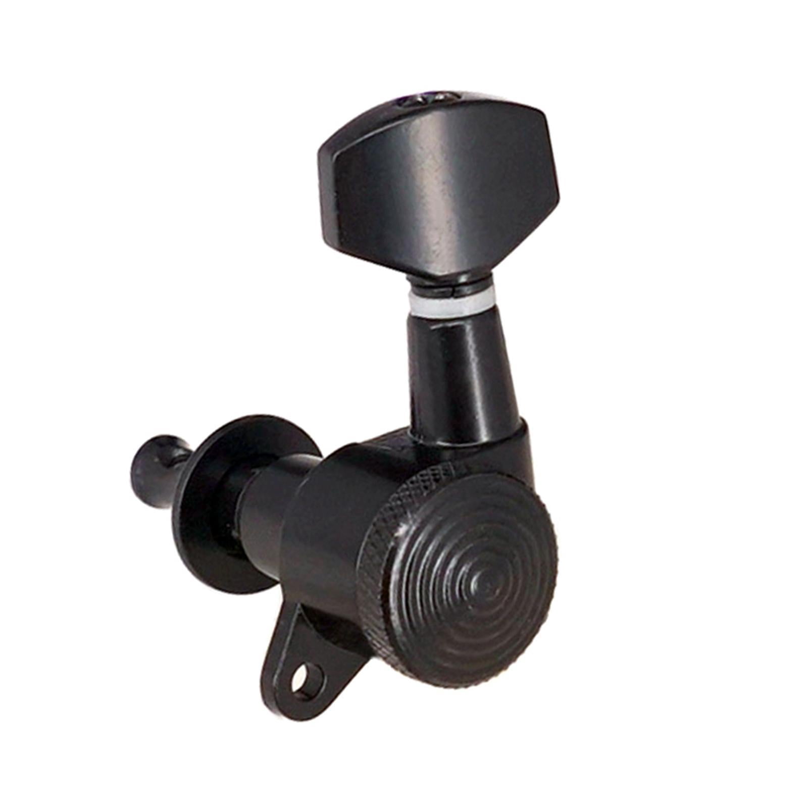 LeeQinersw MagiDeal 6 Pieces Guitar String Tuning Pegs,Tuner Machine Heads Knobs 6L Black