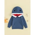 thumbnail image 2 of Bagilaanoe Toddler Baby Boys Hoodies Sweatshirt Long Sleeve Pullover 6M 12M 18M 24M 3T Kids Fall Winter Loose Tee Tops, 2 of 8