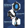 thumbnail image 5 of Seneo Nintendo Switch Gaming Headphones，Noise Canceling Mic & LED Light Blue, 5 of 6