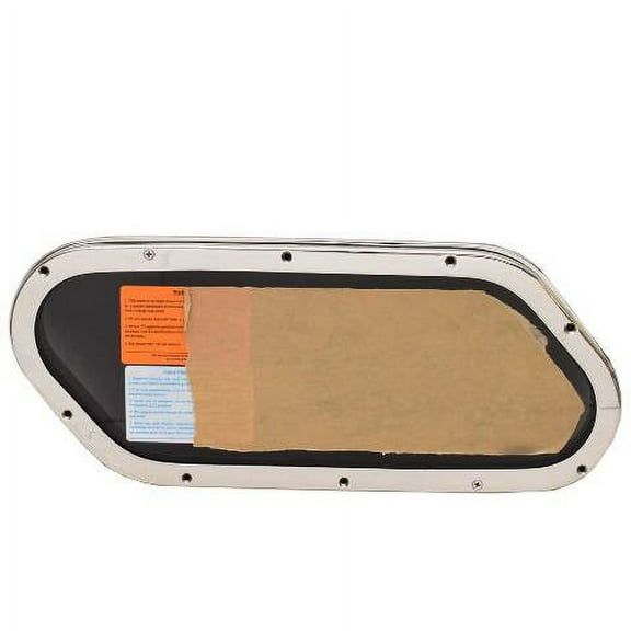 Bomar Boat Portlight Window Y317PORFX-.75SA | 17 3/4 x 6 1/4 Inch