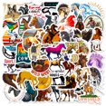 thumbnail image 1 of Calcomanía de vinilo Western Horse Cowboy Equestrian x50, 1 of 2