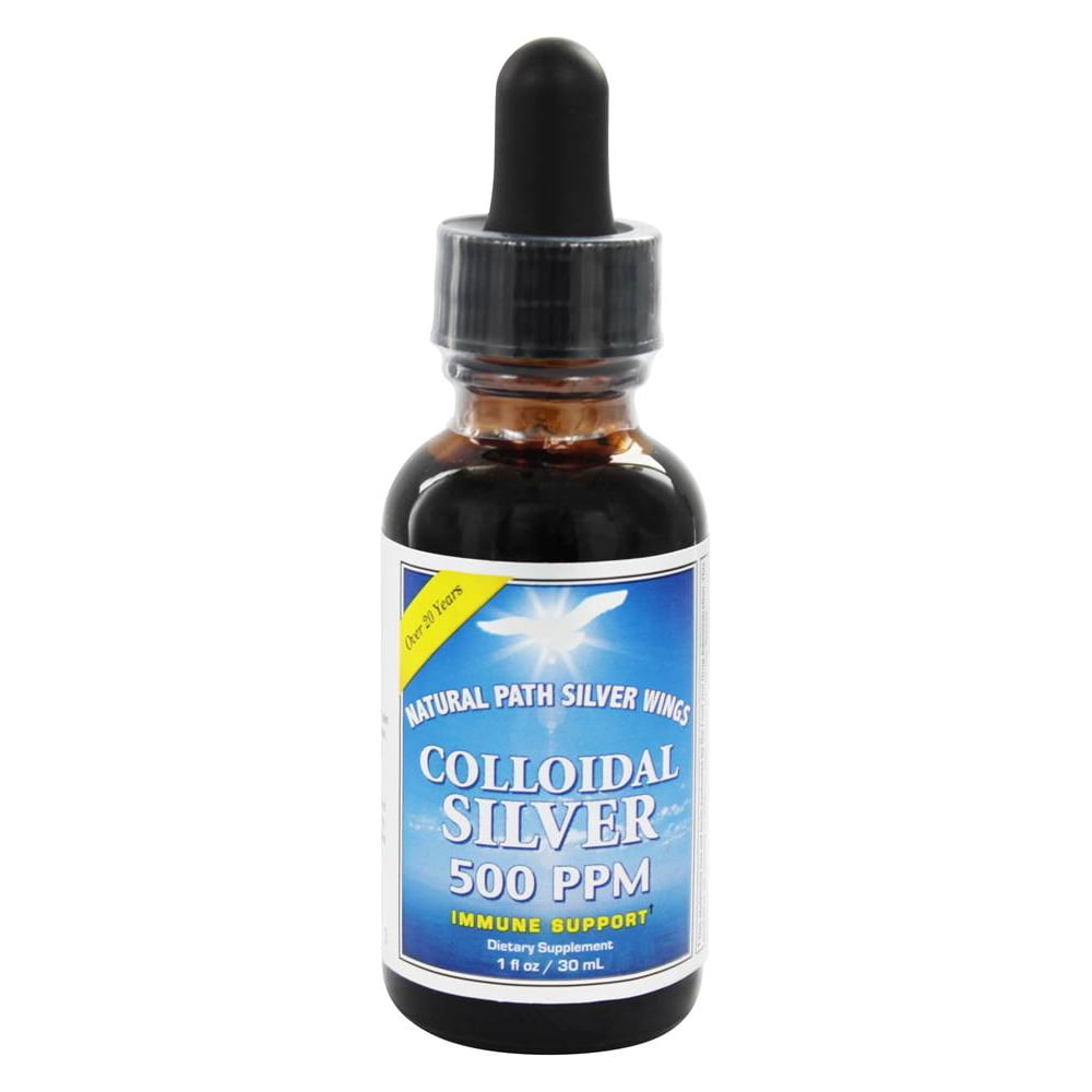 Natural Path Silver Wings Colloidal Silver 500 Ppm 1 fl. oz