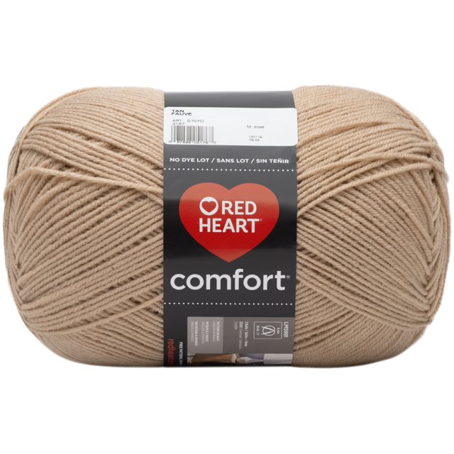 Red Heart® Comfort® Yarn, Solid, Acrylic #4 Medium, 16oz/454g, 867 Yards