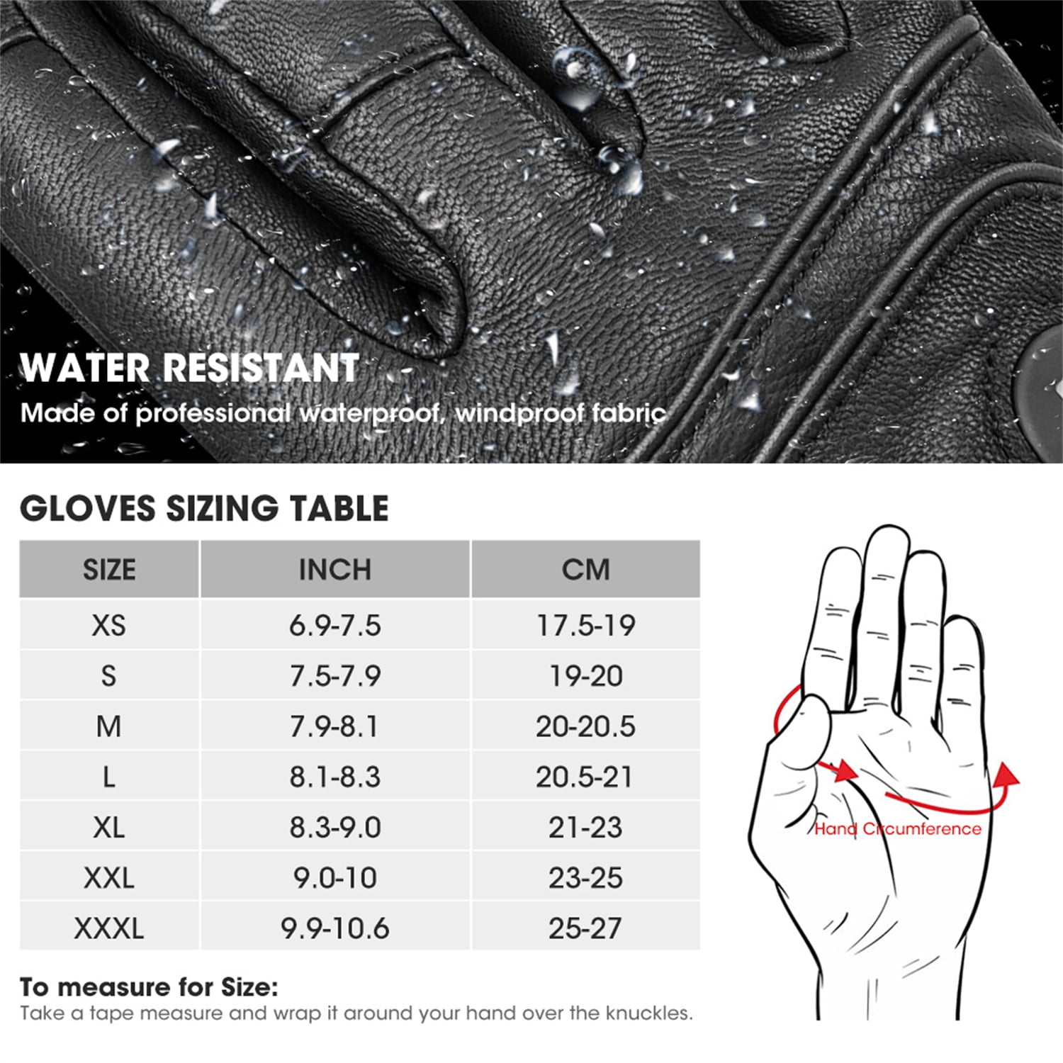 SAVIOR HEAT Heated Gloves for Men Women, Electric Rechargeable Battery Leather Thick Gloves for Motorcycle Ski Hunting Riding