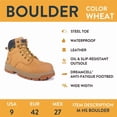 thumbnail image 4 of Herman Survivors Men's Boulder Waterproof 6" Steel Toe Work Boots, 4 of 11