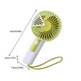 thumbnail image 4 of Portable Handheld Fan with Lanyard for Travel, Protective Mesh Safety Net, Strong Cooling for Outdoor Activities, 4 of 5