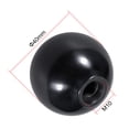 thumbnail image 2 of Uxcell M10 Rosca hembra 40mm Diámetro Perilla de bola de plástico negra 3 paquetes, 2 of 5