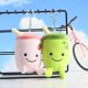 thumbnail image 5 of Boba Plush Keychain Cute Soft Milk Tea Plush Toy Key Ring Pendant Cartoon Bag Purse Car Key Chain Pendant Gift for Women A, 5 of 5