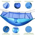 thumbnail image 5 of KOFUN Camping Hammock, Portable Double Hammock with Net, 600lbs Load 2 Persons Hammock w/Mosquito Net Outdoor Hiking Camping Hommock Portable Nylon Swing Hanging Bed w/ Strap Hook Carry Bag, 5 of 9