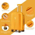 thumbnail image 2 of Joyway 5 Piece Luggage Sets Hardshell Lightweight Suitcase with TSA Lock Spinner Wheels, 2 of 7