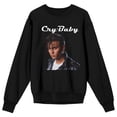 thumbnail image 5 of Cry-Baby Pose Graphic Women's Black Sweatshirt-Small, 5 of 7