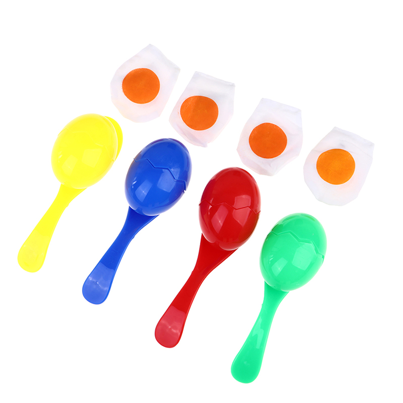 Egg Spoon Race Game Outdoor race Toys For Children Boys Girls eggs