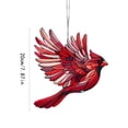 thumbnail image 3 of Birds 2D Acrylic Holiday Ornament with Stained Glass Effect, Window Hanging Suncatcher for Family Friends, Holiday Decorations, Birthday Gift, 3 of 5