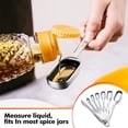 thumbnail image 4 of Qucyy Heavy Duty Set Stainless Steel, Metal Measuring Cups and Spoons Set for Dry or Liquid, Fits in Spice Jar, Home Gadgets Kitchen Gadgets, Set of 7 Including Leveler Silver, 4 of 5