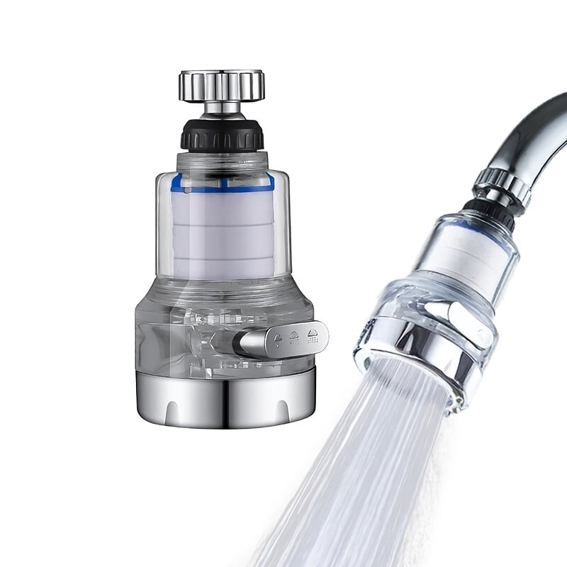 360° Rotating Faucet Spray Head, Kitchen Tap Aerator, Universal Faucet Extender with Filter, 3 Modes Rotatable Extension Faucet Filter Nozzle, Kitchen Tap Water Filter Bubbler