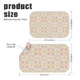 thumbnail image 3 of Pioneer Flower Floral Print Pattern Bath Mat Set Of 2,Non-Slip Rug for Bathroom,Kitchen,Bedroom,Entrance, 30x17 and 23.5x15.7 Inches, 3 of 5