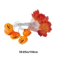 thumbnail image 3 of Tyidzon Maple Leaf Pumpkin String Lights Thanksgiving Pumpkin Lights 10 LED 5 Ft Maple Leaves Pumpkin String Lights for Thanksgiving Halloween Decorations, 3 of 6