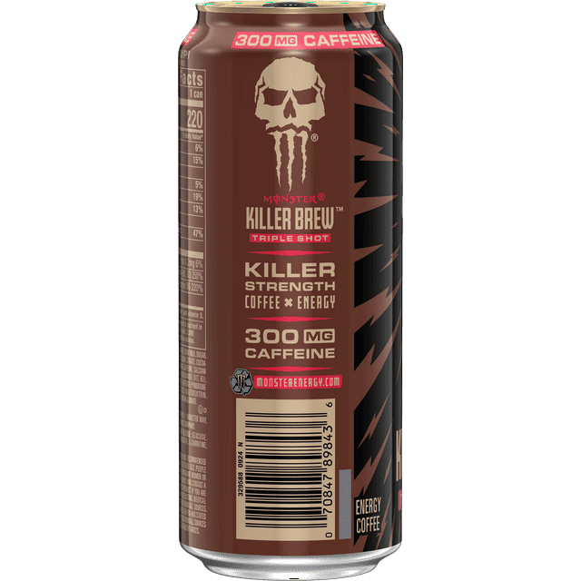 3 Pack- Java Monster Killer Brew, Loca Moca, Coffee + Energy Drink, 15 fl oz can