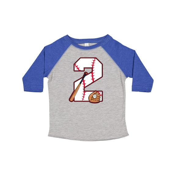 Inktastic Baseball Second Birthday Two Years Old Boys or Girls Toddler T-Shirt