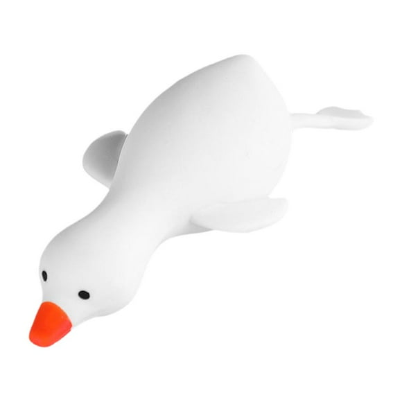 Juguetes de ventilación de animales,Juguetes antiestrés para apretar patos Blanco