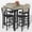 Grey, variant on Cvortll 5-Piece Dining Table Set for 4,Modern Dining Table with 4 Upholstered Bar Stools,Compact Kitchen Dining Set for Small Spaces,Walnut